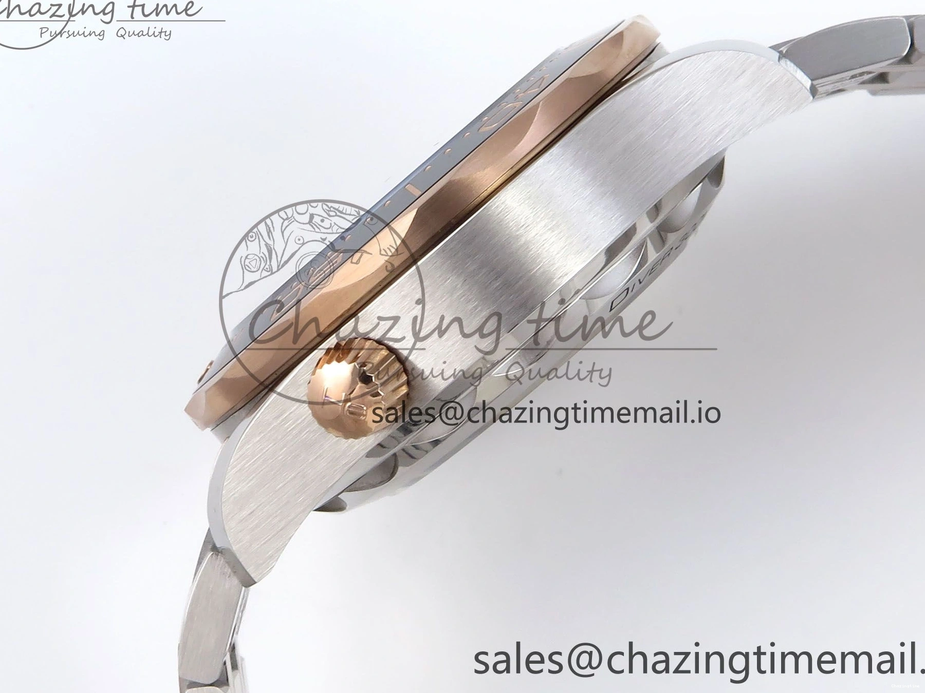 0507 Seamaster 300m Chrono SS YG OMF 1:1 Best Edition Blue Dial on SS YG Bracelet A Popular 7685